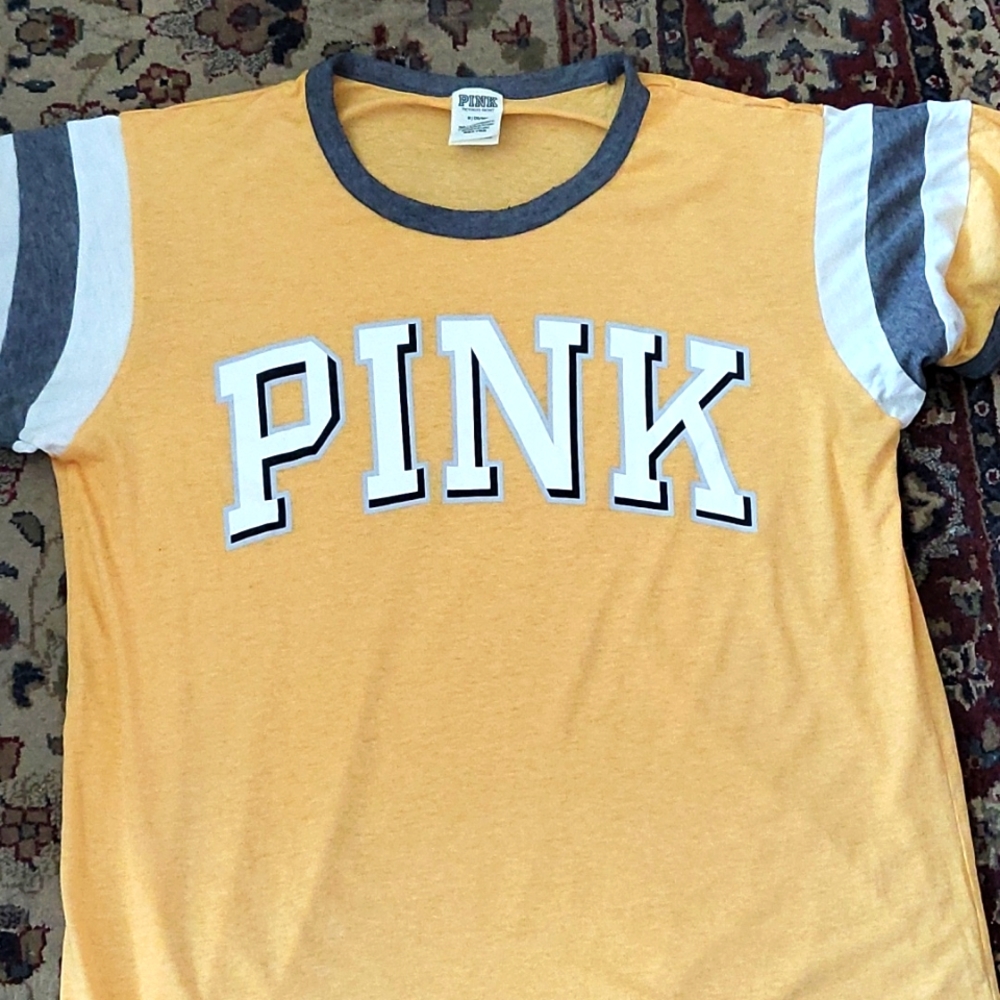 Victoria's Secret PINK Yellow Tee